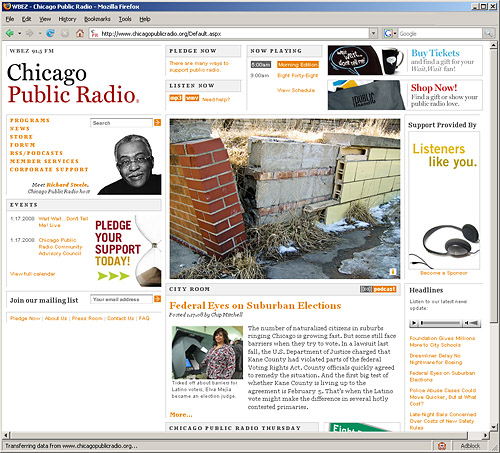 Photo of the Day on Chicago Public Radio dot com - 01/17/2008