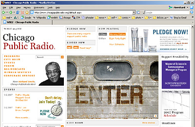 WBEZ website 03082007